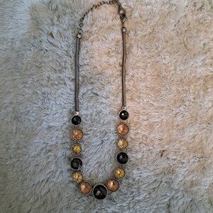 Simply Vera Round Rhinestone Pendant Silver Tone Necklace